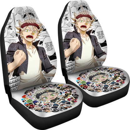 Black Clover Car Seat Covers Asta Black Clover Car Accessories Fan Gift Ci122201