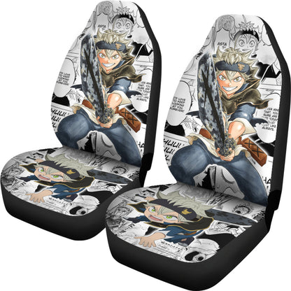 Black Clover Car Seat Covers Asta Black Clover Car Accessories Fan Gift Ci122103