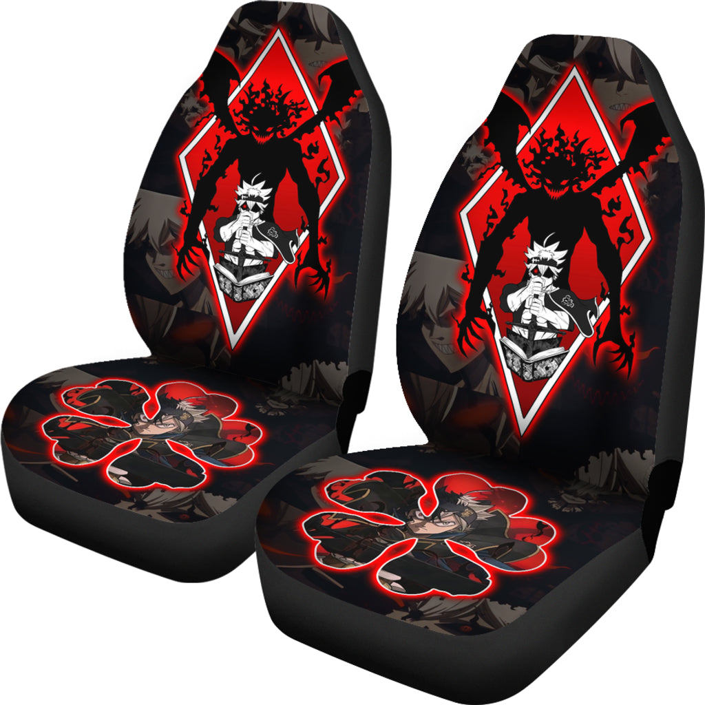 Black Clover Car Seat Covers Asta Black Clover Car Accessories Fan Gift Ci122102