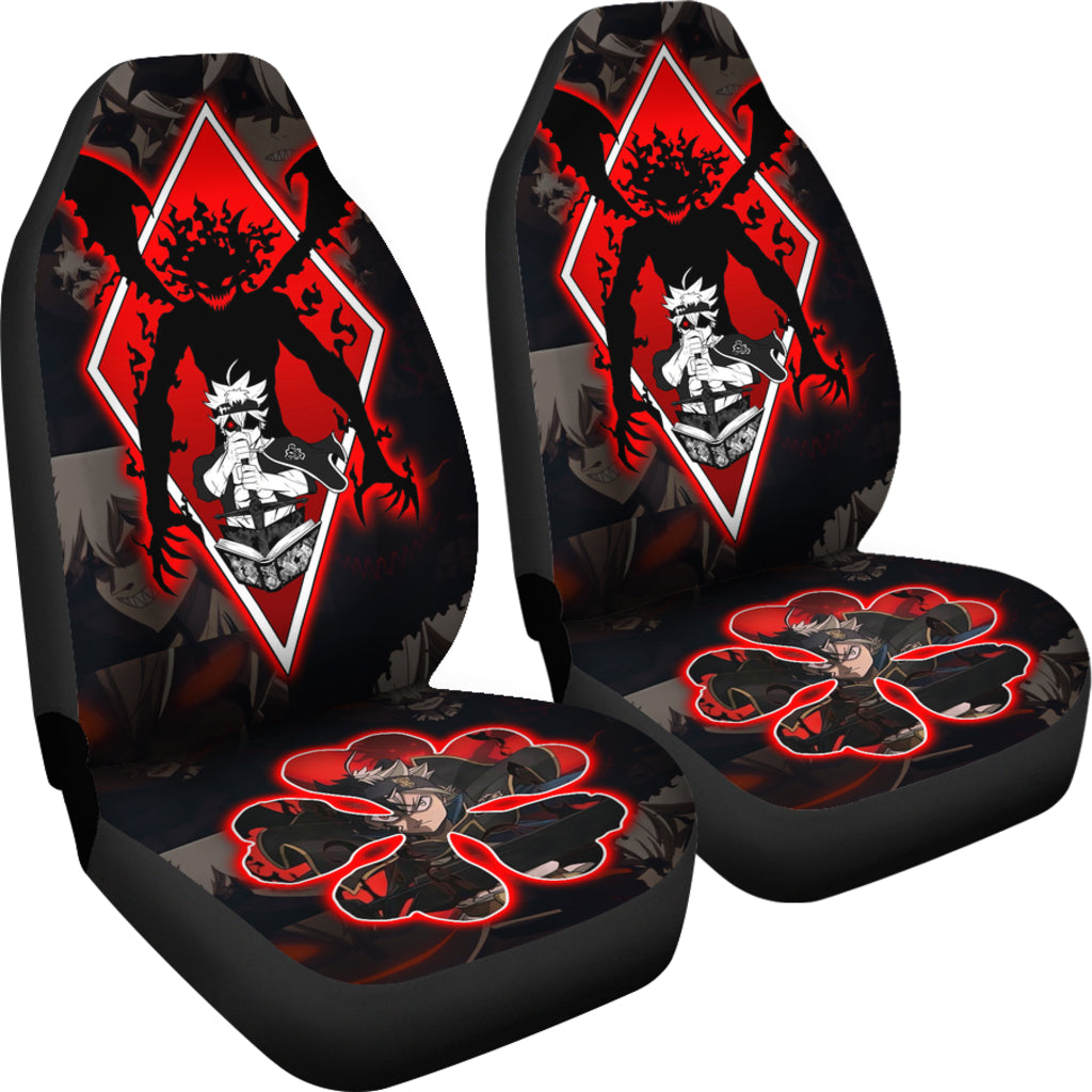 Black Clover Car Seat Covers Asta Black Clover Car Accessories Fan Gift Ci122102