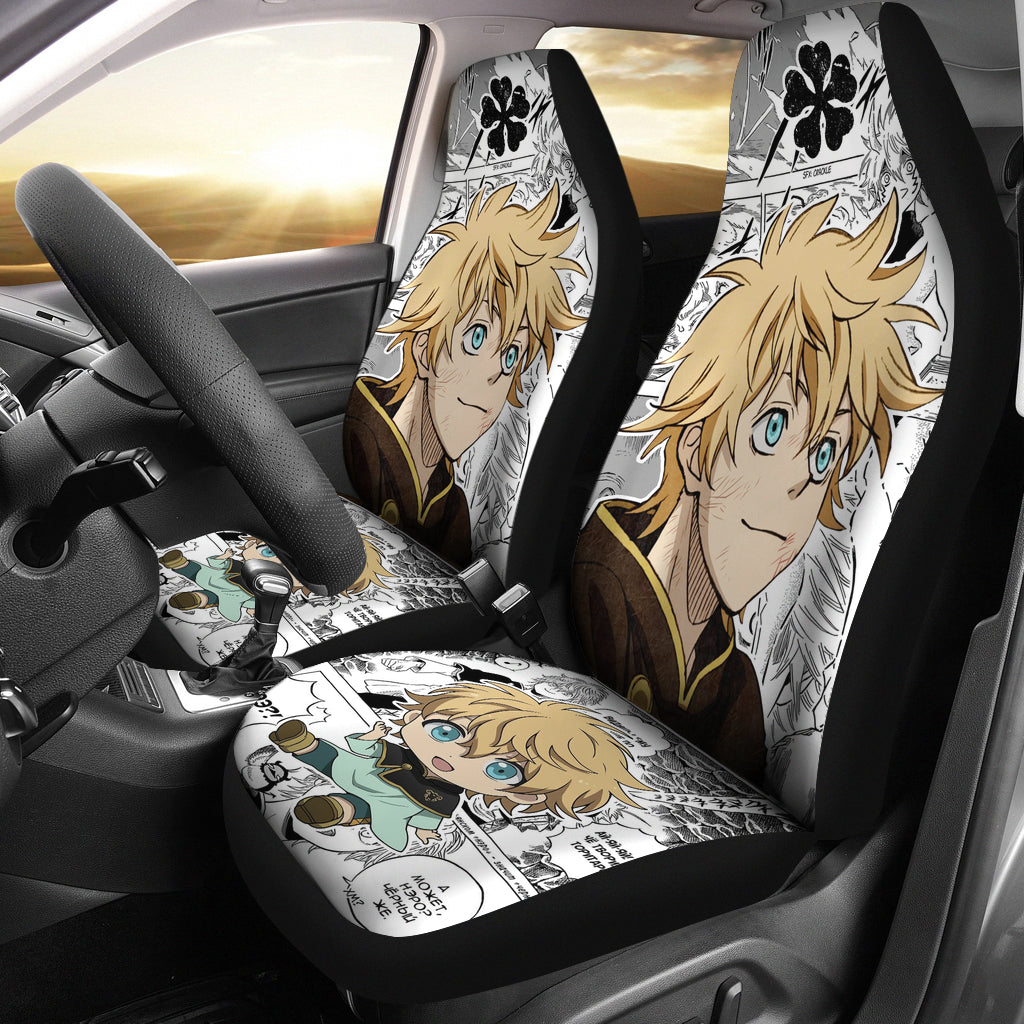 Black Clover Car Seat Covers Luck Voltia Black Clover Car Accessories Fan Gift Ci122005