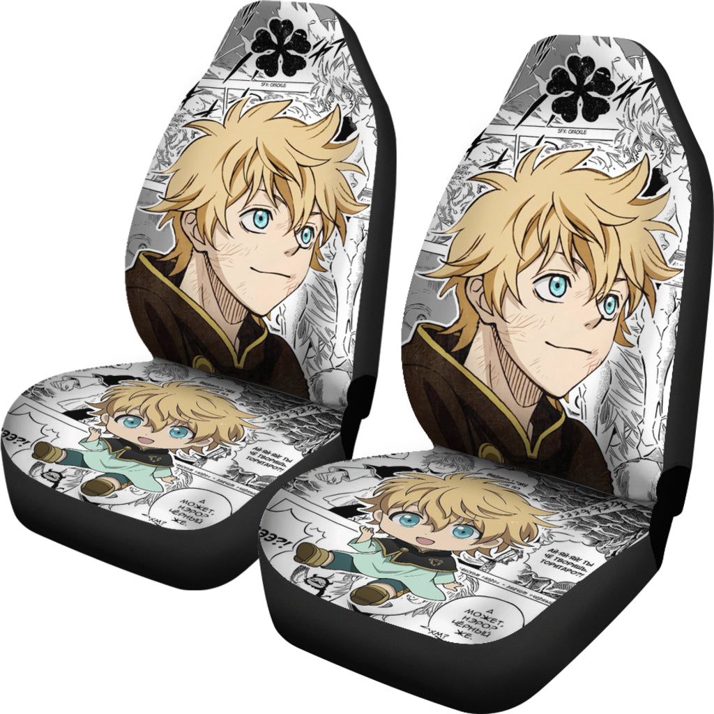 Black Clover Car Seat Covers Luck Voltia Black Clover Car Accessories Fan Gift Ci122005
