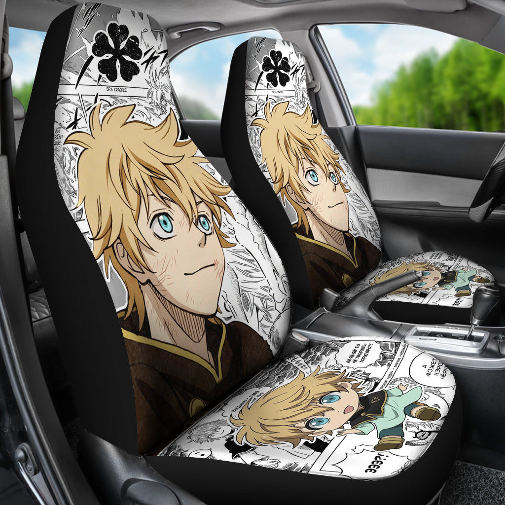 Black Clover Car Seat Covers Luck Voltia Black Clover Car Accessories Fan Gift Ci122005