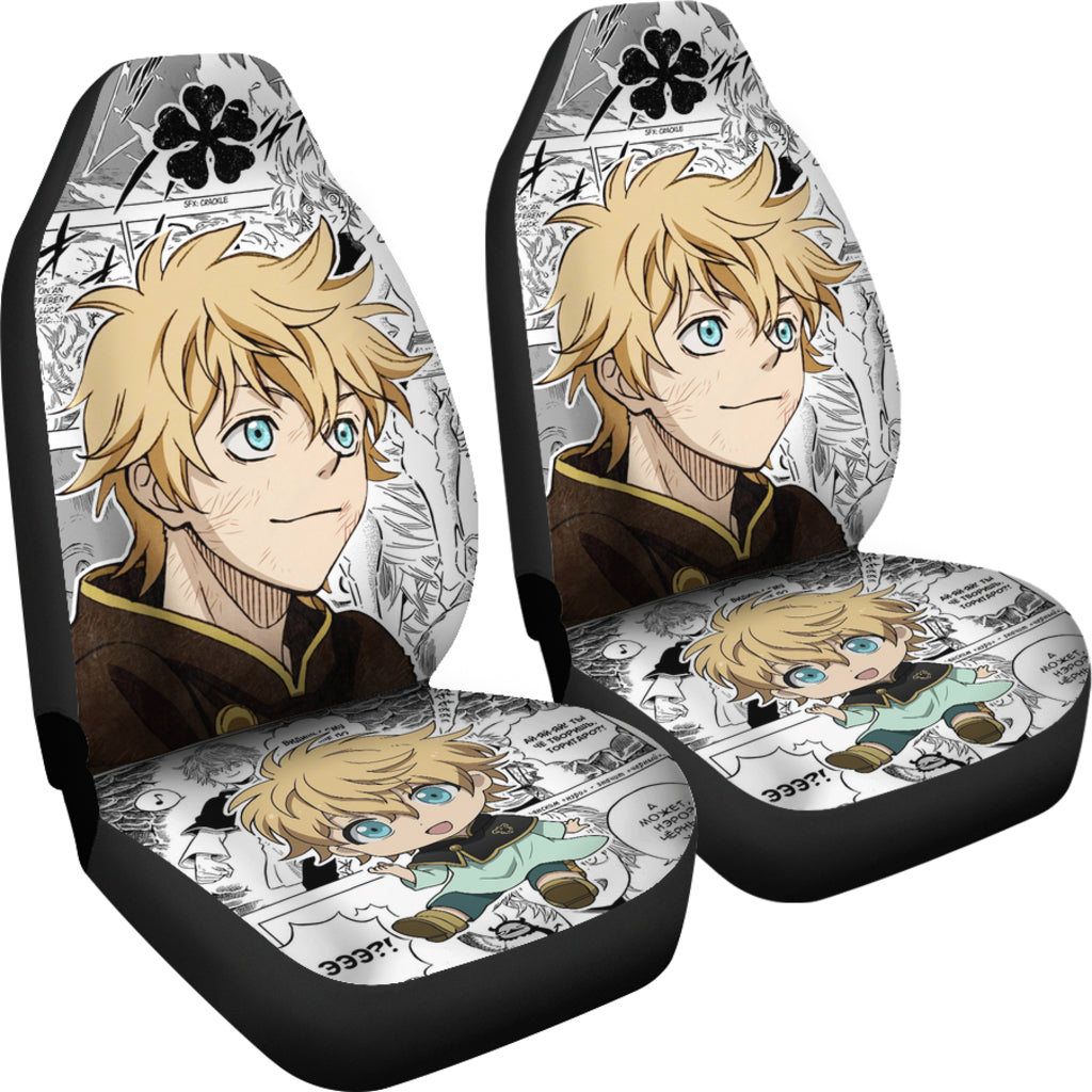 Black Clover Car Seat Covers Luck Voltia Black Clover Car Accessories Fan Gift Ci122005
