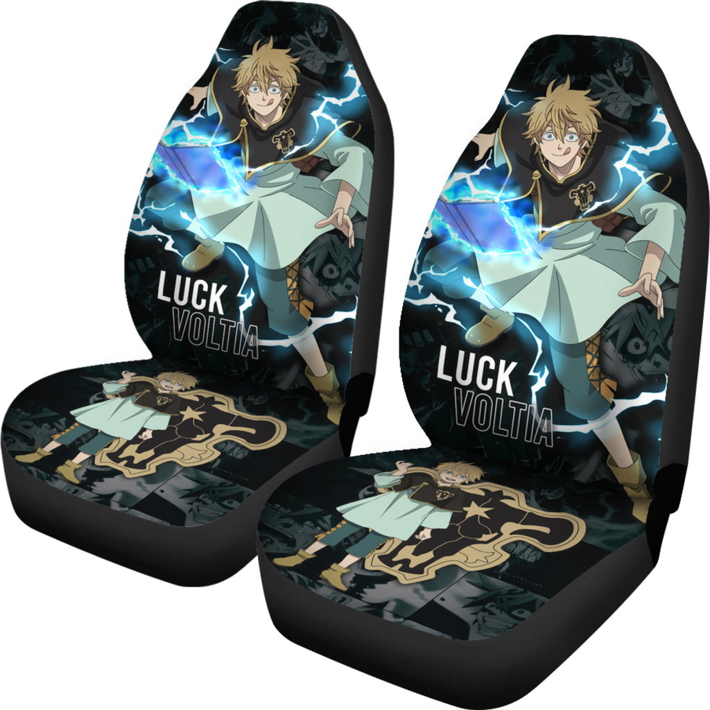 Black Clover Car Seat Covers Luck Voltia Black Clover Car Accessories Fan Gift Ci122004
