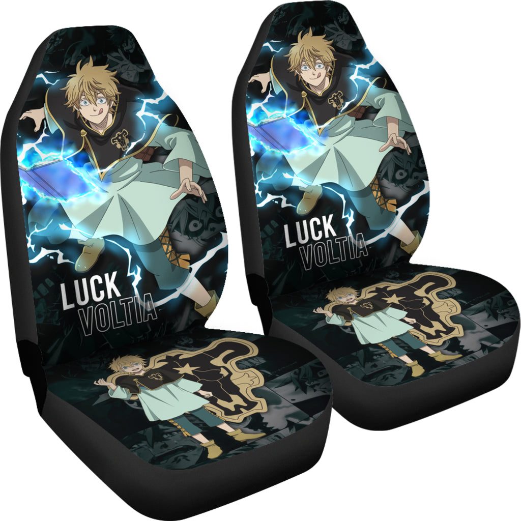 Black Clover Car Seat Covers Luck Voltia Black Clover Car Accessories Fan Gift Ci122004