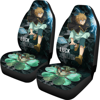 Black Clover Car Seat Covers Luck Voltia Black Clover Car Accessories Fan Gift Ci122003