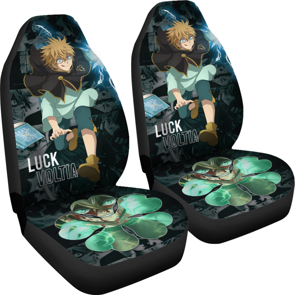 Black Clover Car Seat Covers Luck Voltia Black Clover Car Accessories Fan Gift Ci122003