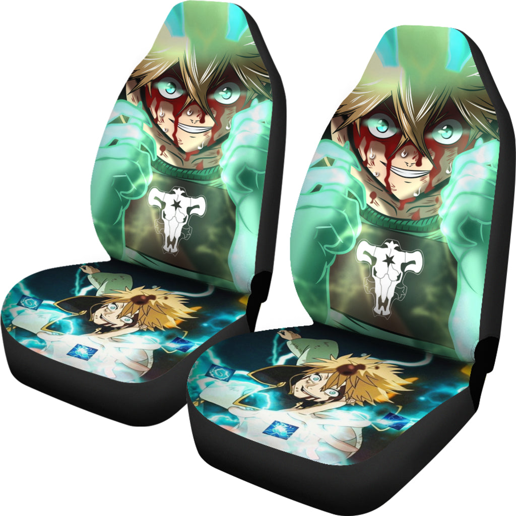 Black Clover Car Seat Covers Luck Voltia Black Clover Car Accessories Fan Gift Ci122002
