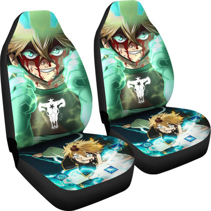 Black Clover Car Seat Covers Luck Voltia Black Clover Car Accessories Fan Gift Ci122002