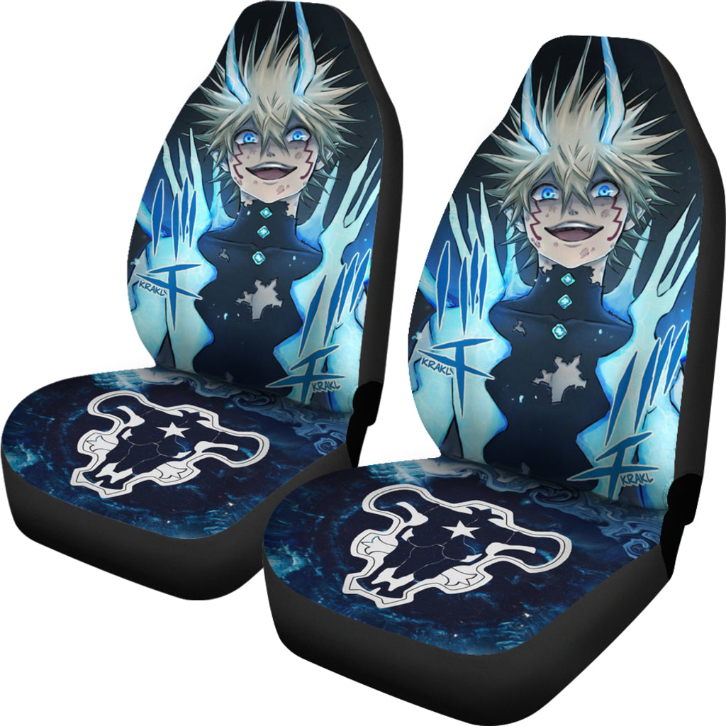 Black Clover Car Seat Covers Luck Voltia Black Clover Car Accessories Fan Gift Ci122001