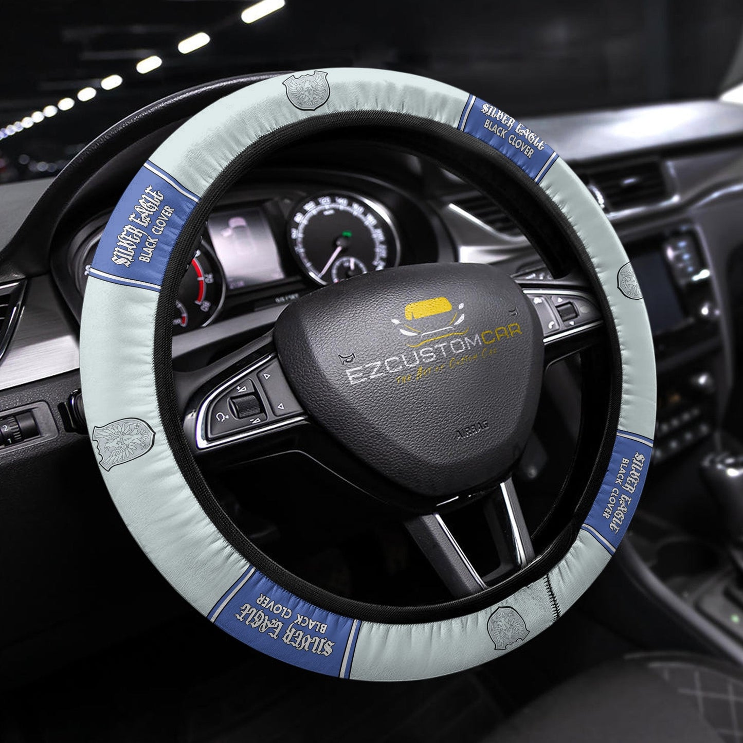 Black Clover Squads Anime Steering Wheel Cover - Universal Fit (15 Inch)