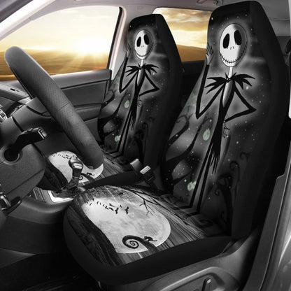 Black Jack Skellington Nightmare Car Seat Covers Lt03 Universal Fit 225721