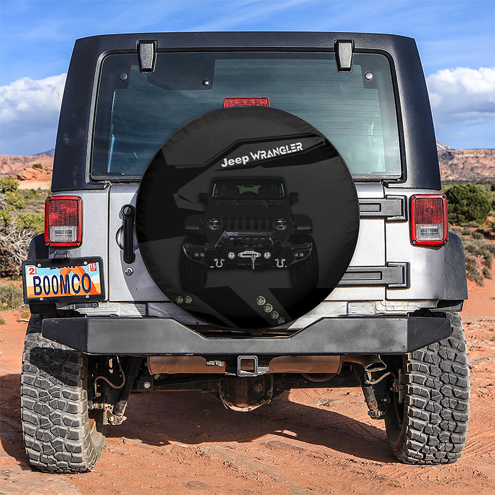 Black Jeep Car Spare Tire Cover