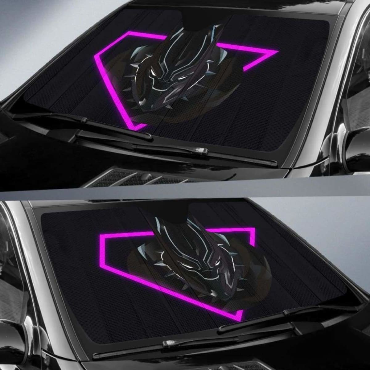 Black Panther 4K Auto Sun Shades 918b Universal Fit