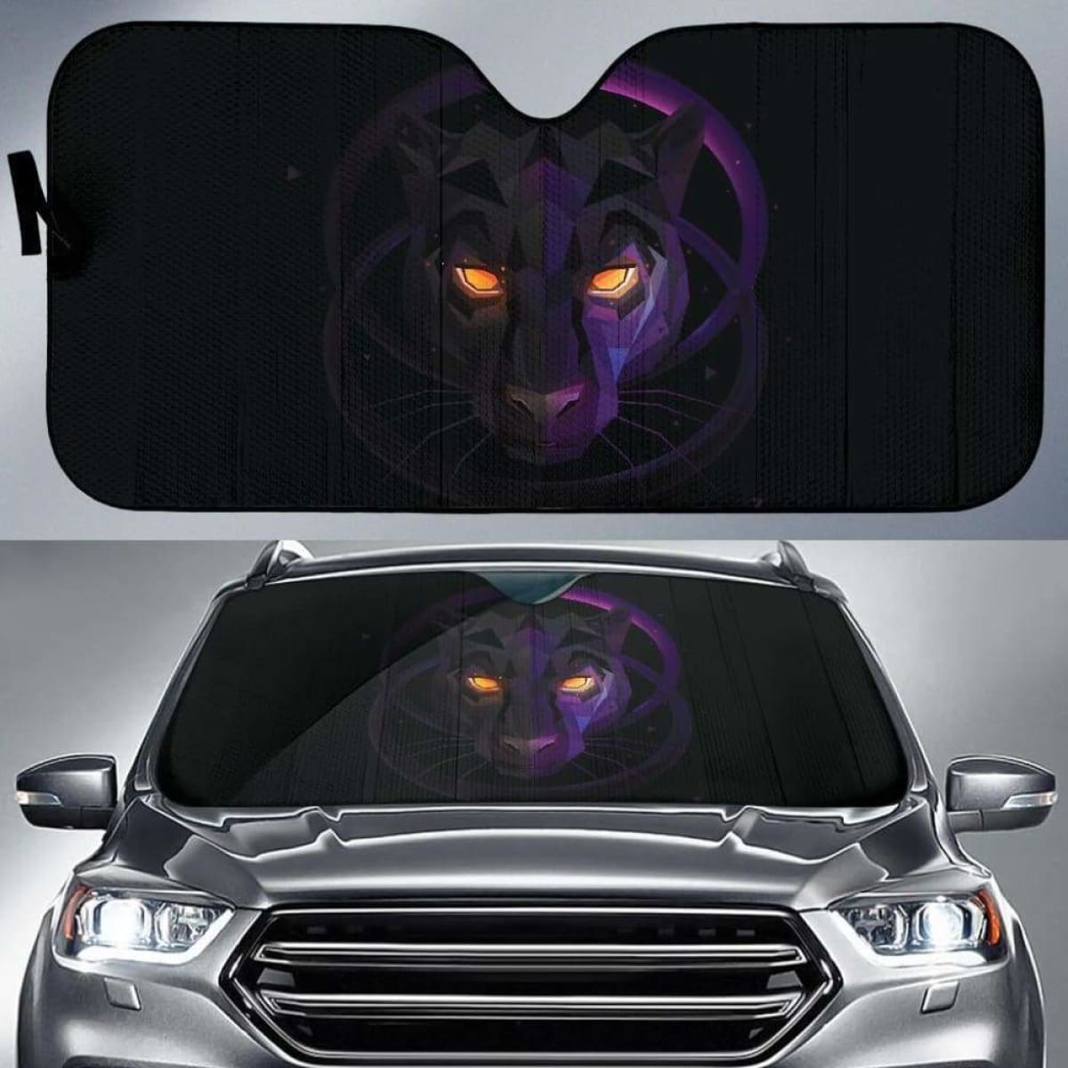 Black Panther Car Auto Sun Shades 1 Universal Fit 051312