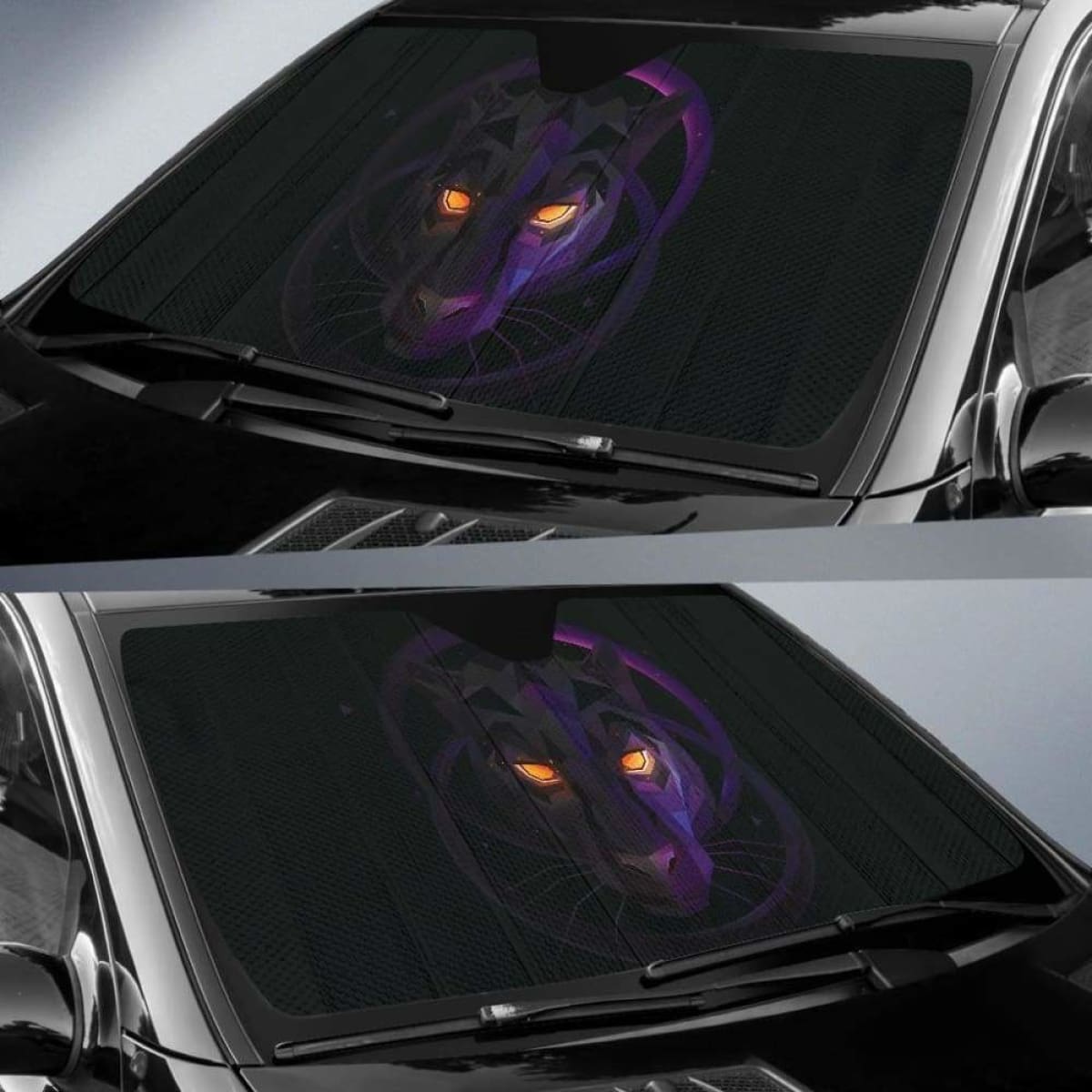Black Panther Car Auto Sun Shades 1 Universal Fit 051312