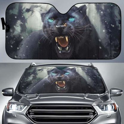 Black Panther Car Auto Sun Shades Universal Fit 051312