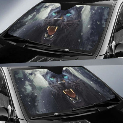 Black Panther Car Auto Sun Shades Universal Fit 051312