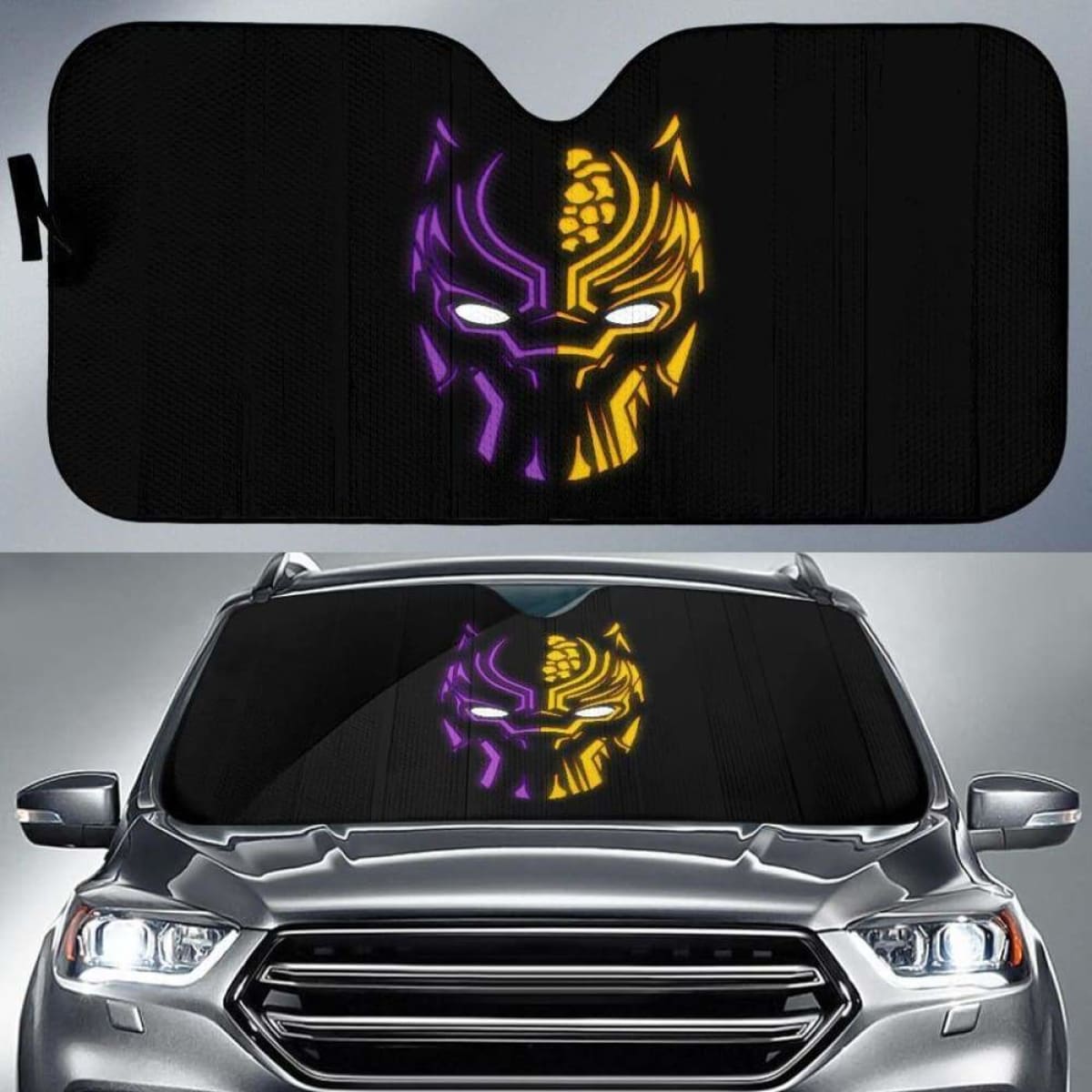 Black Panther Car Sun Shades 918b Universal Fit