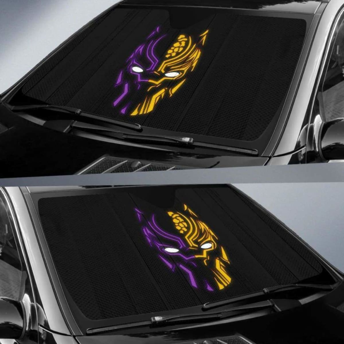Black Panther Car Sun Shades 918b Universal Fit