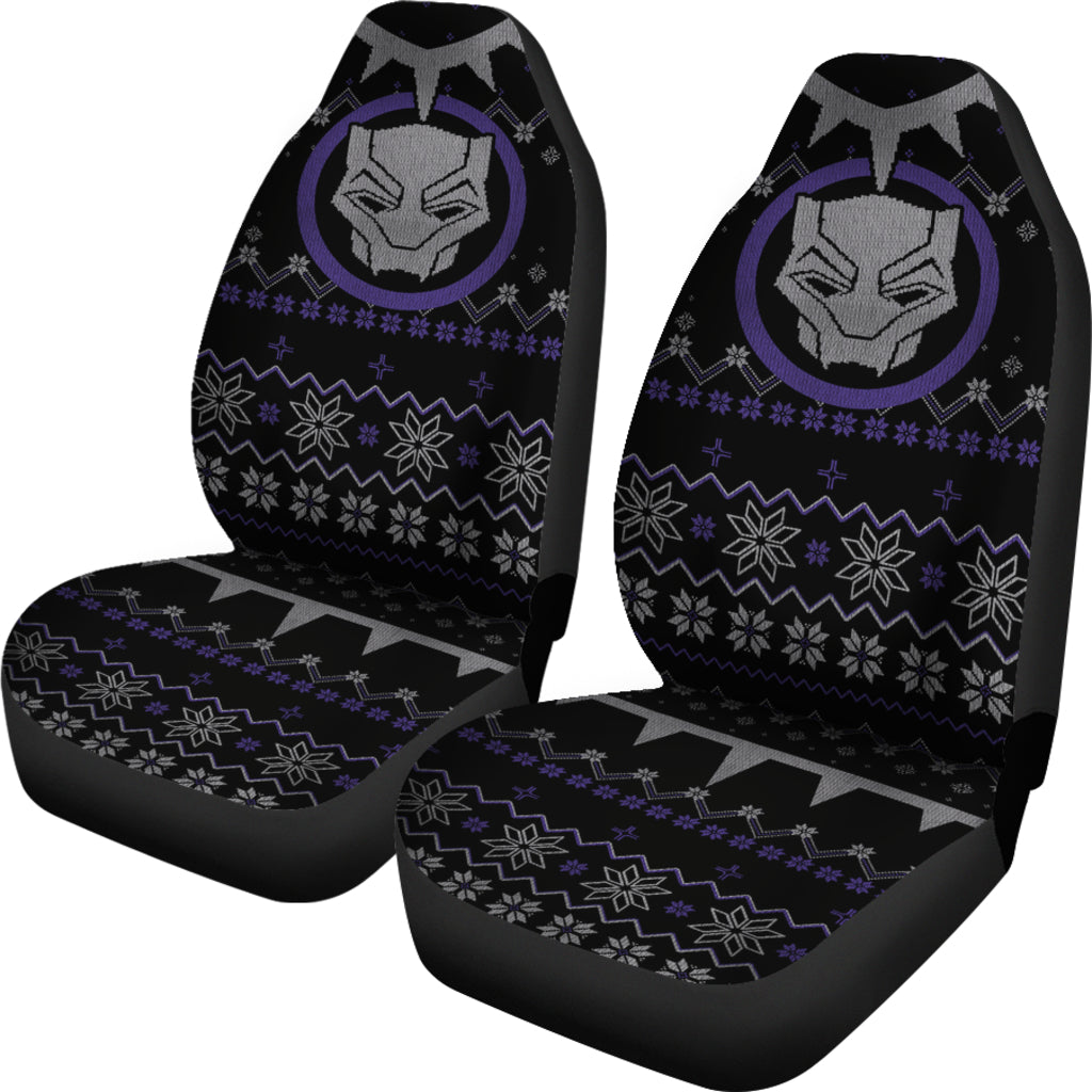 Black Panther Christmas Car Seat Covers