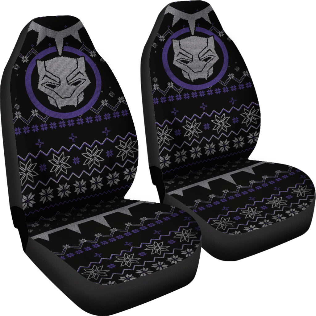 Black Panther Christmas Car Seat Covers
