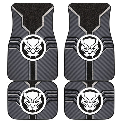 Black Panther Logo Car Floor Mats Custom For Fans Ci230111-03a