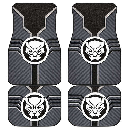 Black Panther Logo Car Floor Mats Custom For Fans Ci230111-03a