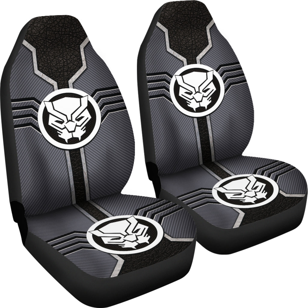 Black Panther Logo Car Seat Covers Custom For Fans Ci230106-03
