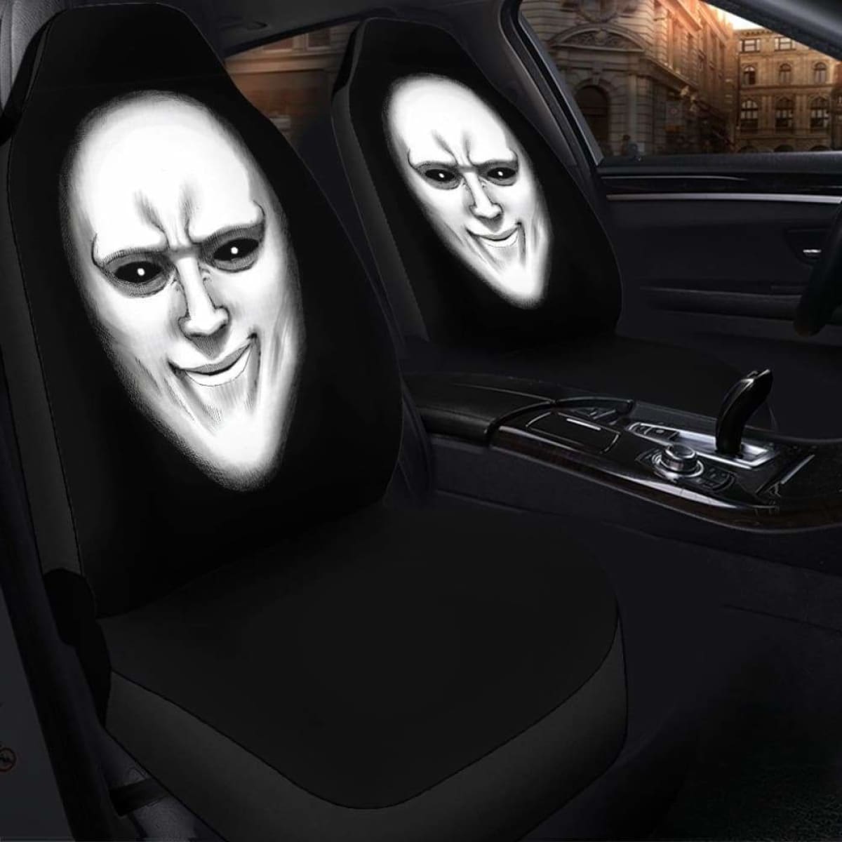 Black Sperm One Punch Man Seat Covers 101719 Universal Fit