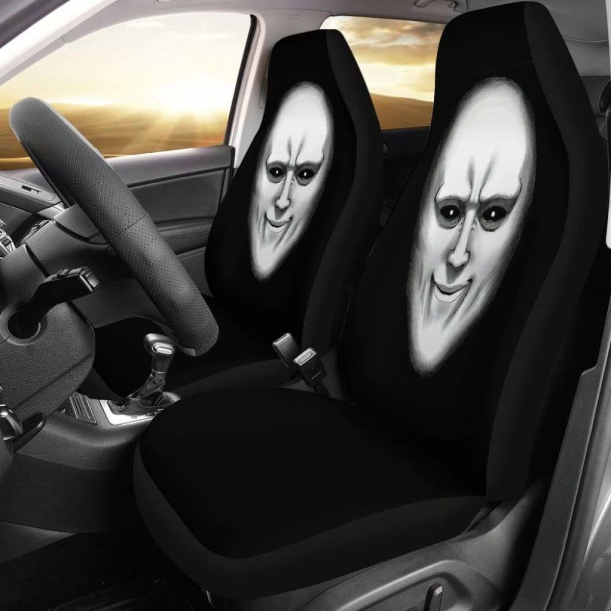 Black Sperm One Punch Man Seat Covers 101719 Universal Fit