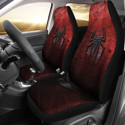 Black Spider Marvel Spiderman Car Seat Covers Lt04 Universal Fit 225721