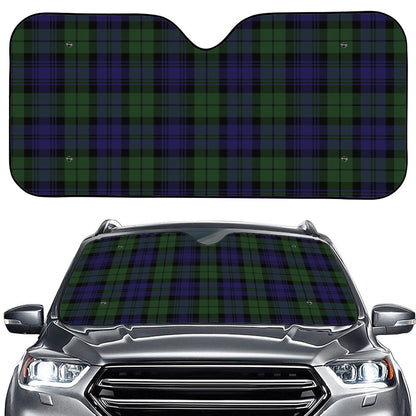 Black Watch Tartan Pattern Print Car Windshield Sun Shade