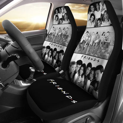 Black & White Design Friends Tv Show Car Seat Covers Mn04 Universal Fit 225721