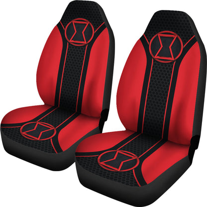 Black Widow Logo Car Seat Covers Custom For Fans Ci221228-06