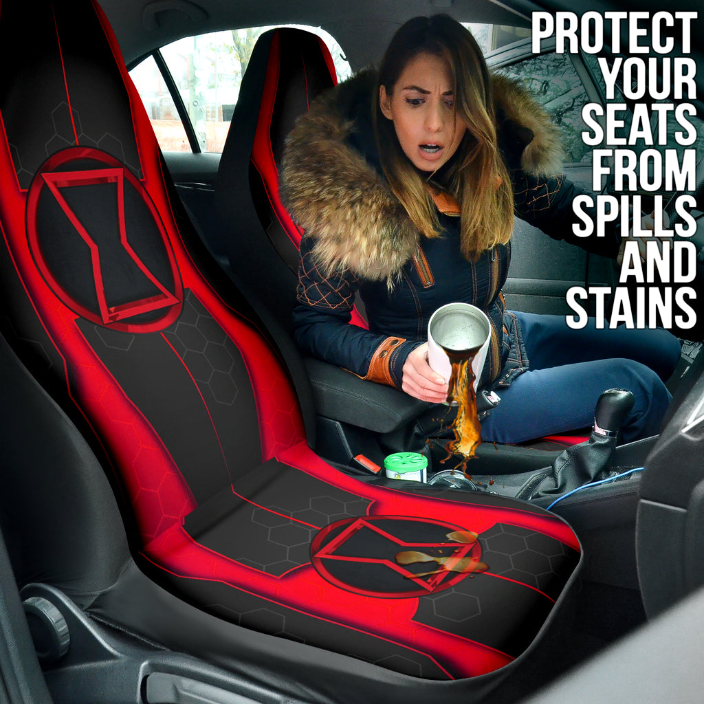 Black Widow Natasha Car Seat Covers Car Accessories Ci220526-09