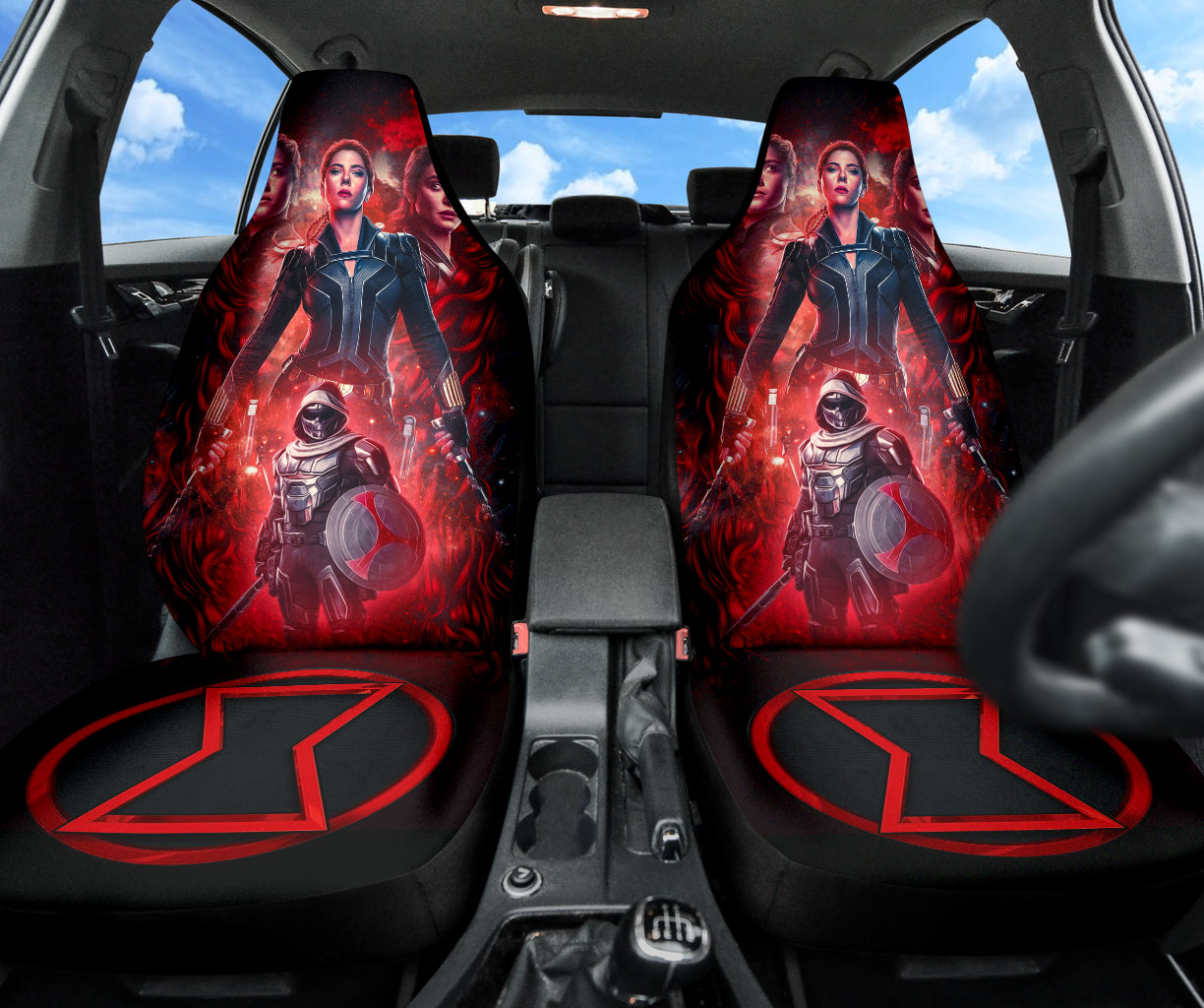 Black Widow Natasha Car Seat Covers Car Accessories Ci220526-01