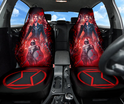 Black Widow Natasha Car Seat Covers Car Accessories Ci220526-01