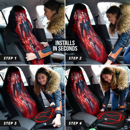 Black Widow Natasha Car Seat Covers Car Accessories Ci220526-01