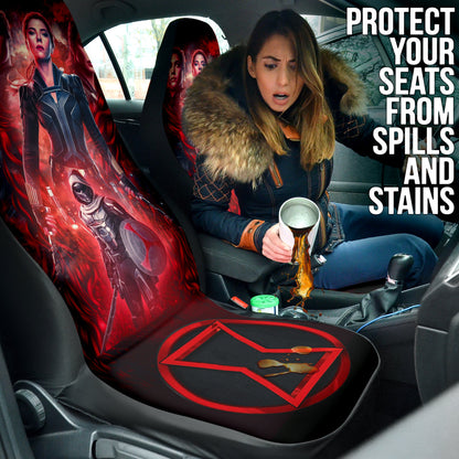 Black Widow Natasha Car Seat Covers Car Accessories Ci220526-01