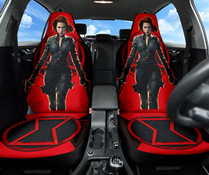 Black Widow Natasha Car Seat Covers Car Accessories Ci220526-03