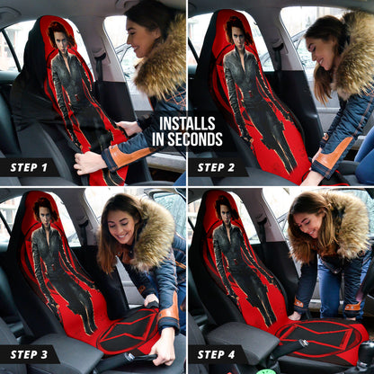 Black Widow Natasha Car Seat Covers Car Accessories Ci220526-03