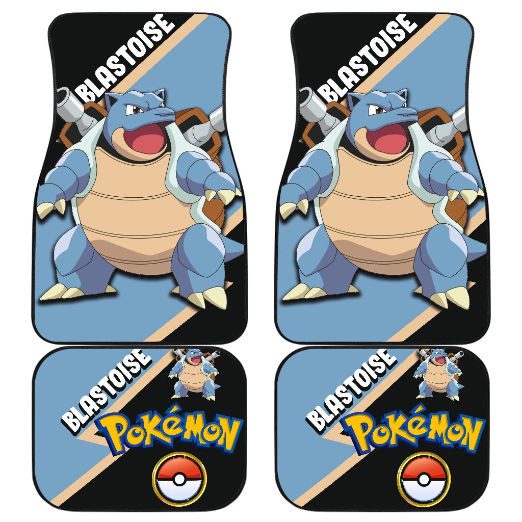 Blastoise Car Floor Mats Custom Anime Car Interior Accessories