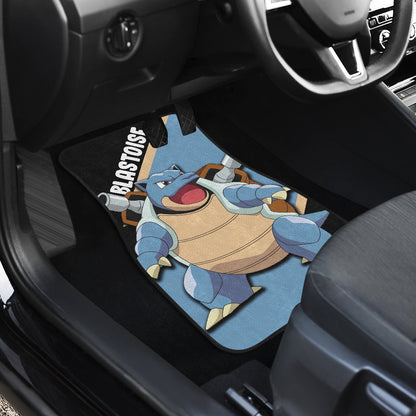Blastoise Car Floor Mats Custom Anime Car Interior Accessories