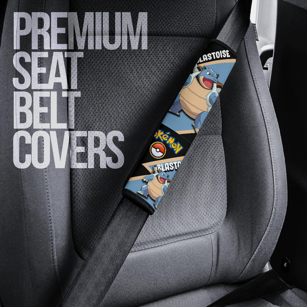 Blastoise car seat belt covers Anime Custom Car Accessories