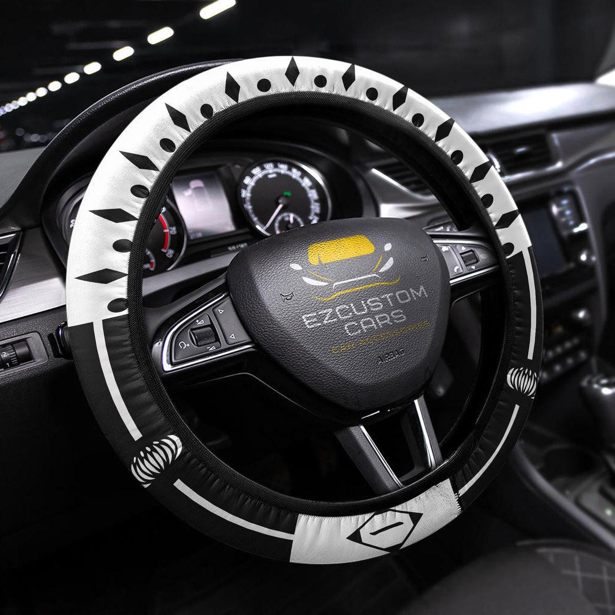 Bleach First Division Symbols Anime Steering Wheel Cover Custom Anime Car Accessories
