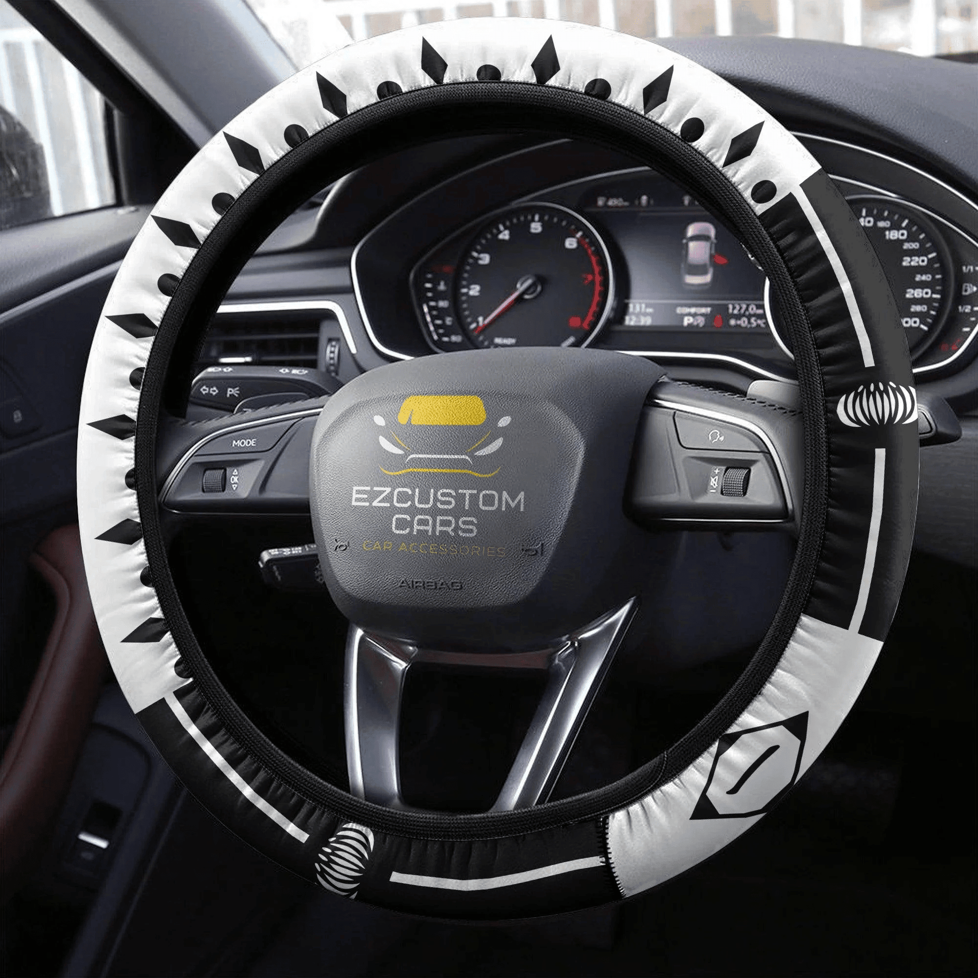 Bleach First Division Symbols Anime Steering Wheel Cover Custom Anime Car Accessories