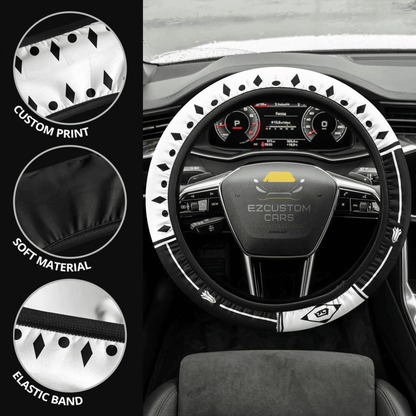 Bleach Fourth Division Symbols Anime Steering Wheel Cover Custom Anime Car Accessories