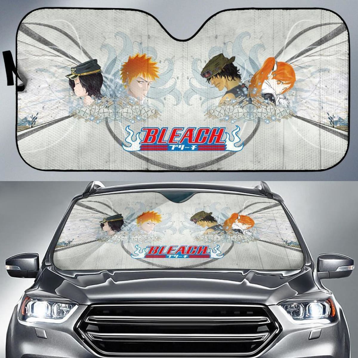 Bleach Ichigo Rukia Orihime Chad Anime Auto Sun Shade Nh06 Universal Fit 111204